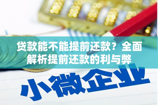 泰州贷款能不能提前还款？全面解析提前还款的利与弊