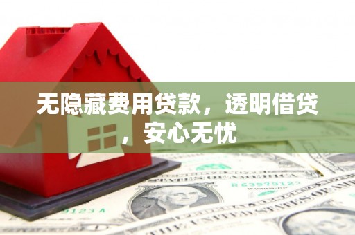 泰州无隐藏费用贷款，透明借贷，安心无忧