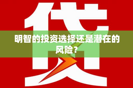 泰州明智的投资选择还是潜在的风险？