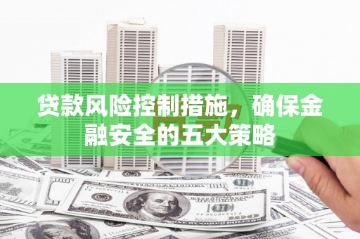 泰州贷款风险控制措施，确保金融安全的五大策略