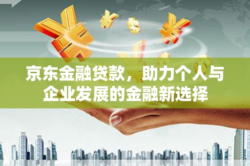泰州京东金融贷款，助力个人与企业发展的金融新选择