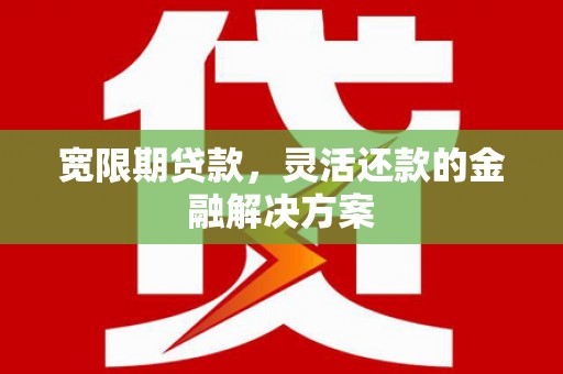 泰州宽限期贷款，灵活还款的金融解决方案