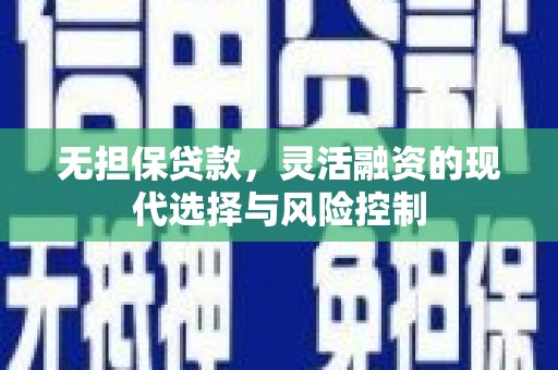 泰州无担保贷款，灵活融资的现代选择与风险控制