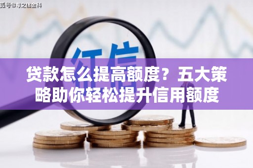 泰州贷款怎么提高额度？五大策略助你轻松提升信用额度