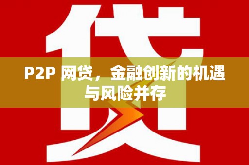 泰州P2P 网贷，金融创新的机遇与风险并存