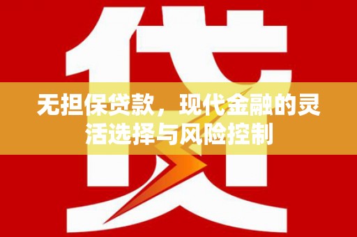 泰州无担保贷款，现代金融的灵活选择与风险控制