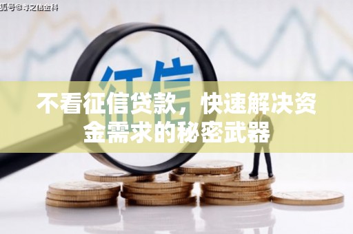 泰州不看征信贷款，快速解决资金需求的秘密武器