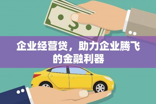 泰州企业经营贷，助力企业腾飞的金融利器