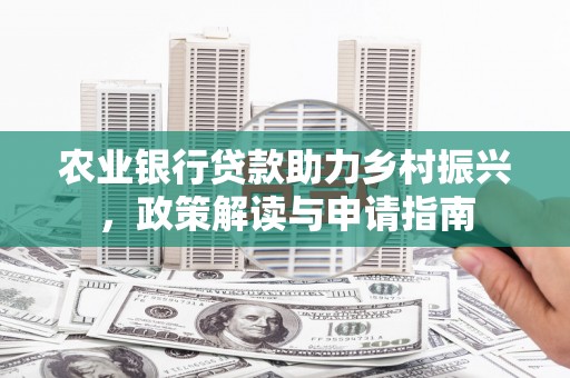 泰州农业银行贷款助力乡村振兴，政策解读与申请指南