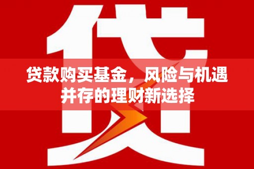 泰州贷款购买基金，风险与机遇并存的理财新选择