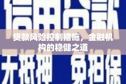 泰州贷款风险控制措施，金融机构的稳健之道