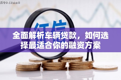 泰州全面解析车辆贷款，如何选择最适合你的融资方案