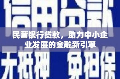 泰州民营银行贷款，助力中小企业发展的金融新引擎