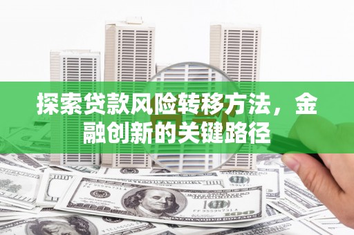 泰州探索贷款风险转移方法，金融创新的关键路径