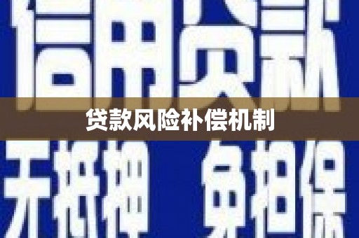 泰州贷款风险补偿机制