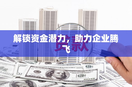 泰州解锁资金潜力，助力企业腾飞
